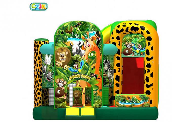 子供および大人のためのスライドが付いている涼しいプレイハウスの膨脹可能な跳ね上がりの家のコンボの城